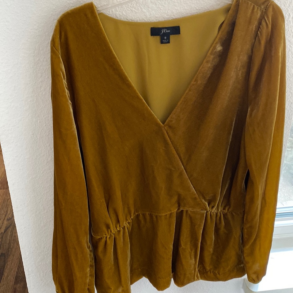 Jcrew - Sz 8 - Velvet Blouse